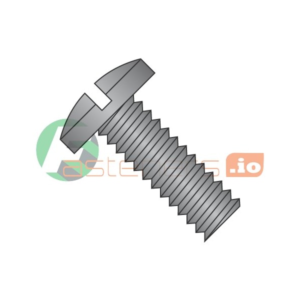 Newport Fasteners #8-32 x 3/8 in Slotted Binding Machine Screw, Black Oxide Steel, 10000 PK 202245 - main